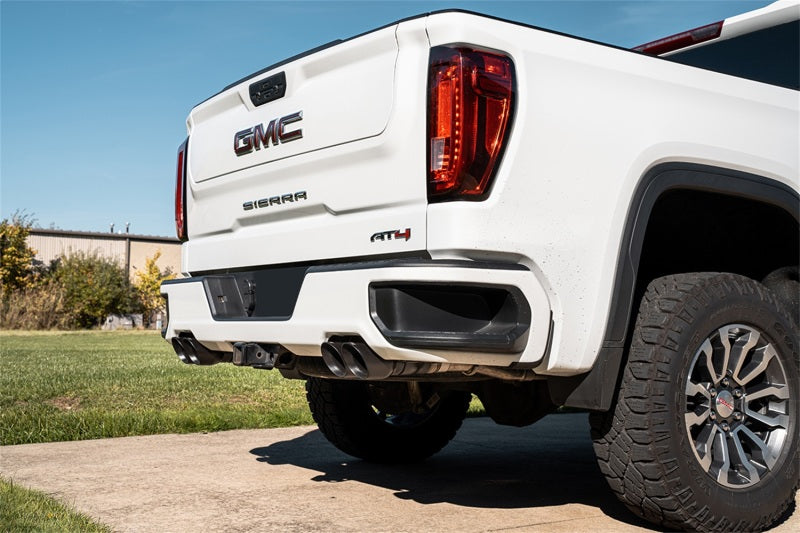 Corsa 19-23 GMC Sierra 1500 Cat-Back Dual Rear Exit with Twin 4in Black Powder Coat Pro-Series Tips CORSA Performance Catback  AXOPROS