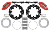 Wilwood 2014+ Polaris RZR XP 1000 Front Kit 11.25in Drilled - Red Wilwood Brake Kits - Performance Drill  AXOPROS