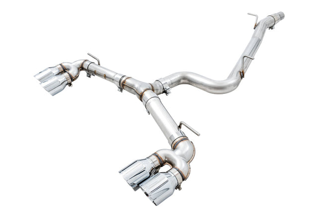AWE Tuning Mk7 Golf R Track Edition Exhaust w/Chrome Silver Tips 102mm AWE Tuning Catback  AXOPROS