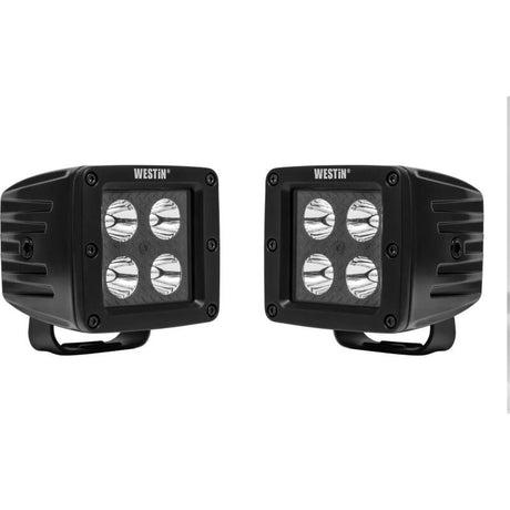 Westin Westin LED Auxiliary Light 3.2in x 3.0in Spot w/5W Cree - Black Light Bars & Cubes aftermarket performance part