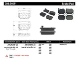 StopTech Performance 06-07 Subaru Impreza WRX (Exc STi) Rear Brake Pads Stoptech Brake Pads - Performance  AXOPROS