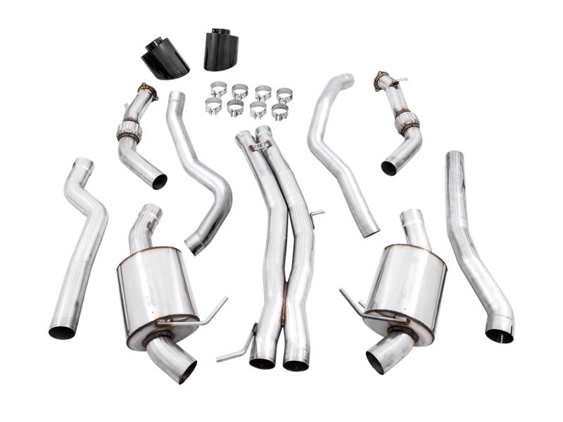 AWE Tuning Audi B9 RS 5 Sportback Touring Edition Exhaust-Non Resonated- Diamond Black RS Style Tips AWE Tuning Catback  AXOPROS