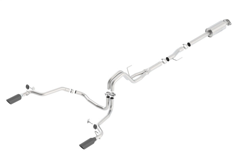 Borla 15-16 Ford F150 3.5L EcoBoost Ext. Cab Black Chrome CB Exht ATAK Single Split Rear Exit Borla Catback  AXOPROS