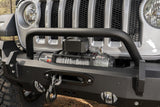 Rugged Ridge HD Bumper Full Width Front 07-18 Jeep Wrangler JK 18-20 Jeep Wrangler JL 2020 JT Rugged Ridge Bumpers - Steel  AXOPROS