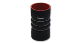 Vibrant 4 Ply Aramid Reinf Silicone Hump Hose conn 4in ID x 6in long 3 reinforcement ring MATTE BLK Vibrant Silicone Couplers & Hoses  AXOPROS