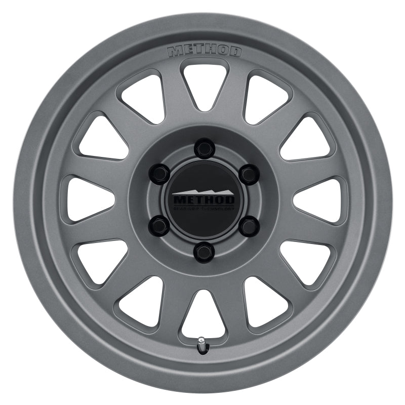 Method MR704 17x8.5 0mm Offset 8x170 130.81mm CB Matte Titanium Wheel Method Wheels Wheels - Cast  AXOPROS