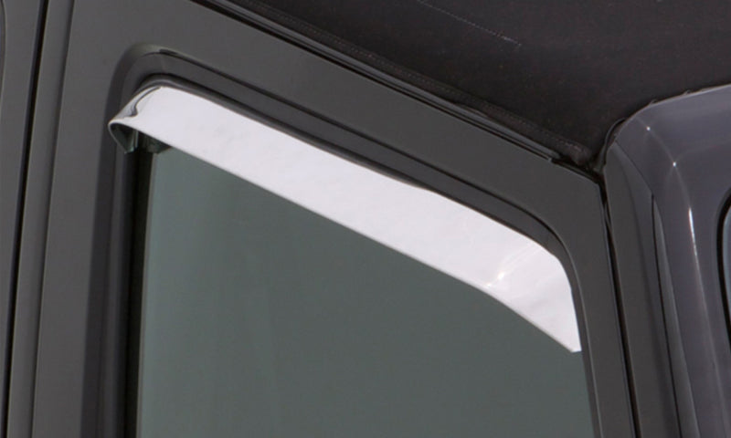 AVS 80-96 Ford Bronco (Installs w/Screws) Ventshade Window Deflectors 2pc - Stainless AVS Wind Deflectors  AXOPROS
