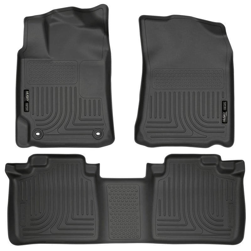 Husky Liners 2012 Toyota Camry WeatherBeater Combo Black Floor Liners Husky Liners Floor Mats - Rubber  AXOPROS