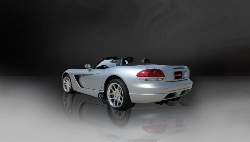 Corsa 2003-06 Dodge Viper 8.3L Polished Sport Cat-Back Exhaust (2.5in Inlet for Use w/ Stock Conv.) CORSA Performance Catback  AXOPROS