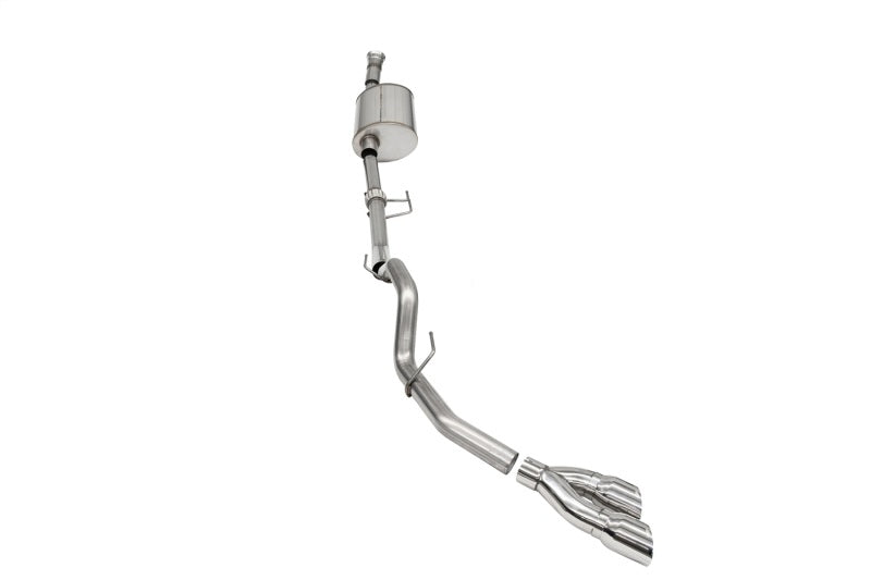 Corsa 2021-2024 Ford F-150 SuperCab/6.5in Bed 3.5L V6 Sport Cat-Back Single Side Exit-Polished CORSA Performance Catback  AXOPROS