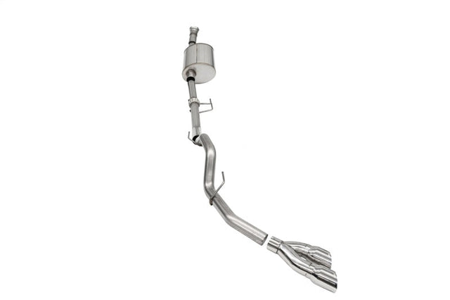 Corsa 2021-2024 Ford F-150 SuperCab/6.5in Bed 3.5L V6 Sport Cat-Back Single Side Exit-Polished CORSA Performance Catback  AXOPROS