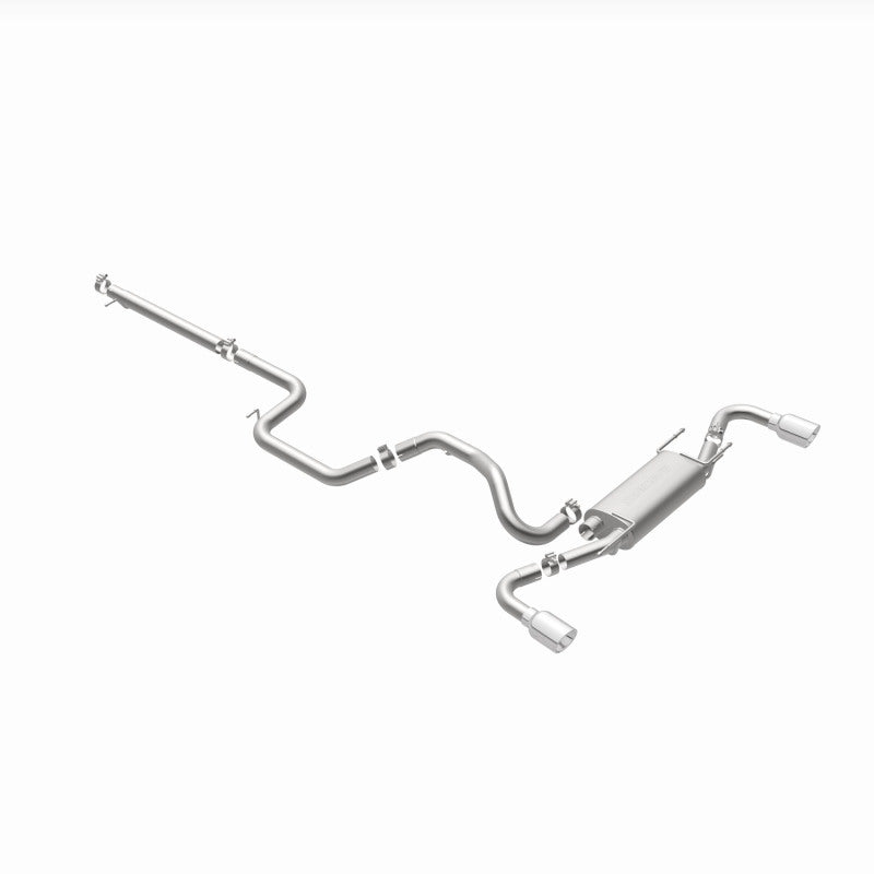 MagnaFlow 10-12 Mazda 3 L4 2.5L Hatchback Split Rear Exit Stainless Cat Back Performance Exhaust Magnaflow Catback  AXOPROS
