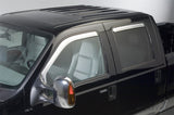 Putco 99-16 Ford SuperDuty Crew Cab (Set of 4) Element Chrome Window Visors Putco Wind Deflectors  AXOPROS