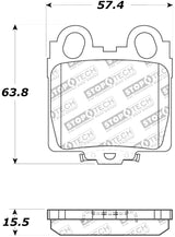 StopTech Performance 98-05 Lexus GS 300/350/400/430/450H / 00-05 IS250/300/350 Rear Brake Pads Stoptech Brake Pads - Performance  AXOPROS