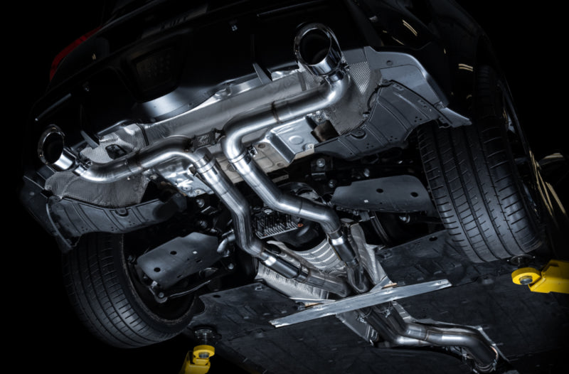 AWE Tuning 2020 Toyota Supra A90 Track Edition Exhaust - 5in Chrome Silver Tips AWE Tuning Catback  AXOPROS