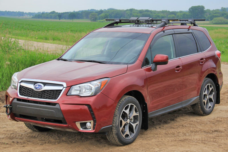 Rally Armor 14-18 Subaru Forester Black Mud Flap w/ Grey Logo Rally Armor Mud Flaps  AXOPROS