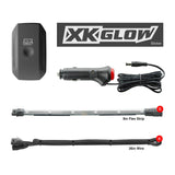 XK Glow Flex Strip Million Color XCHROME Smartphone App Controlled Undercar Kit 6x10In XKGLOW Light Accessories and Wiring  AXOPROS
