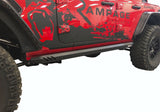 Rampage 2018-2019 Jeep Wrangler(JL) Unlimited Sport 4-Door Rock Rail - Black Rampage Side Steps  AXOPROS