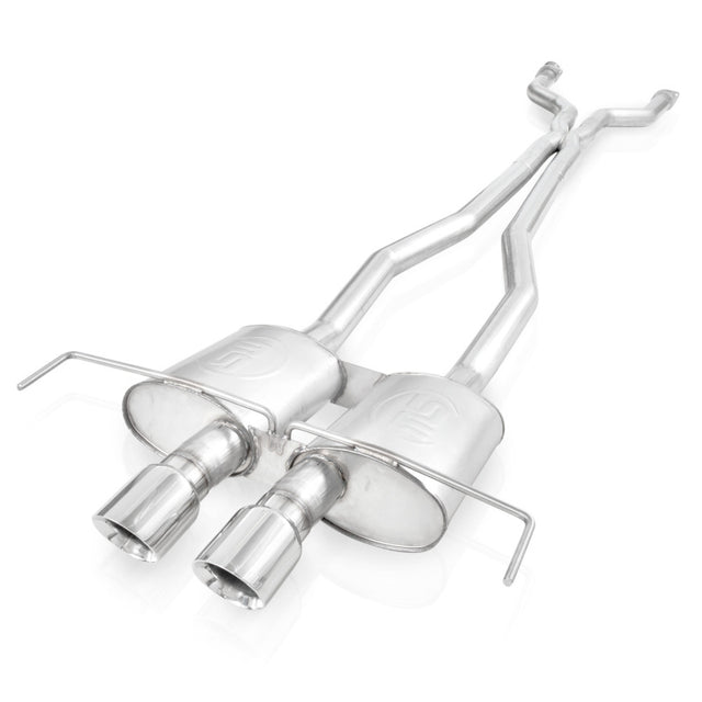 Stainless Works 2009-15 Cadillac CTS-V Coupe 3in Catback System X-Pipe S-Tube Mufflers 4in Tips Stainless Works Catback  AXOPROS