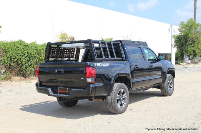 Go Rhino 15-22 Chevrolet/GMC Colorado/Canyon XRS Overland Xtreme Rack Blk - Box 1 (Req. 5951000T-02) Go Rhino Truck Bed Rack  AXOPROS