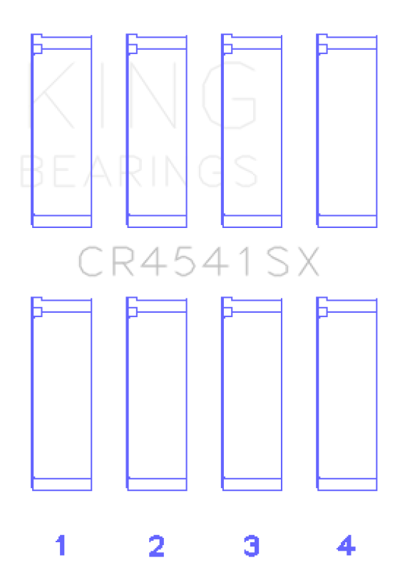 King Bearings Honda F23A/F23Z/K20A3 Connecting Rod Bearing Set King Engine Bearings Bearings  AXOPROS
