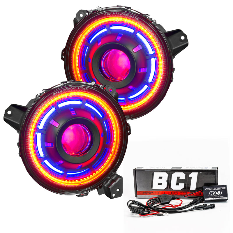 Oracle Oculus Bi-LED Projector Headlights for Jeep JL/Gladiator JT - w/ BC1 Controller ORACLE Lighting Headlights  AXOPROS