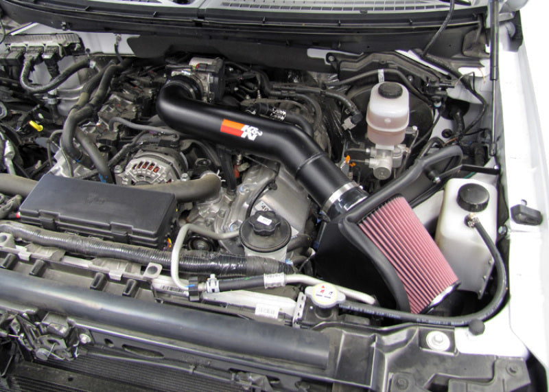 K&N 10-12 Ford F150 SVT Raptor 6.2L V8 High Flow Performance Intake Kit K&N Engineering Cold Air Intakes  AXOPROS