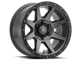 ICON Rebound 17x8.5 5x5 -6mm Offset 4.5in BS 71.5mm Bore Titanium Wheel ICON Wheels - Cast  AXOPROS