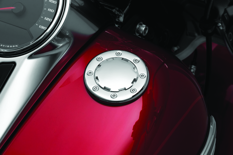 Kuryakyn Vented Flush Mount Gas Cap Chrome Kuryakyn Fuel Caps  AXOPROS