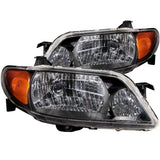 ANZO 2001-2003 Mazda Protege Crystal Headlights Black ANZO Headlights  AXOPROS