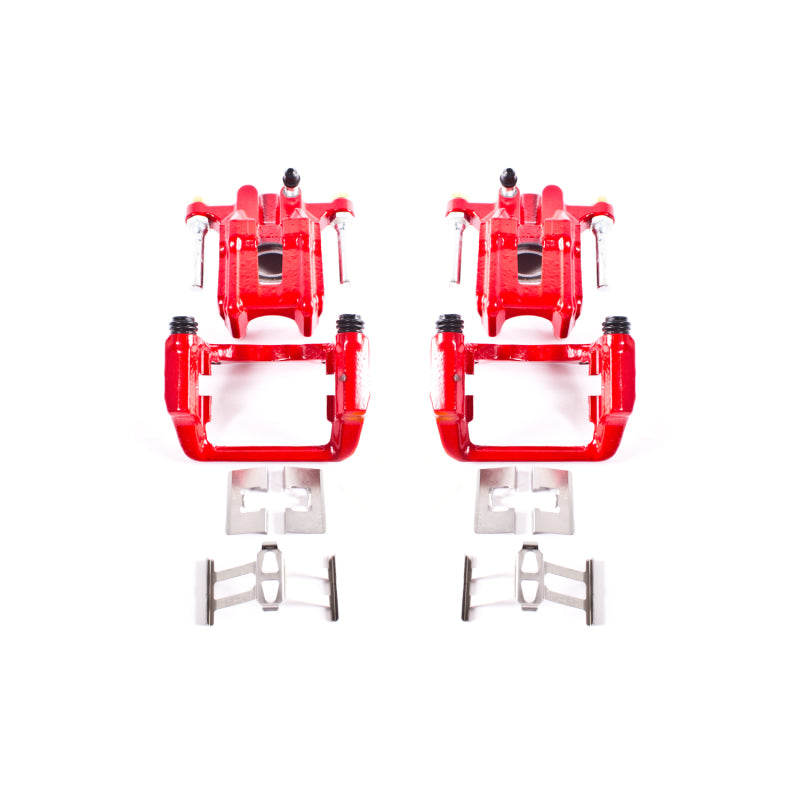 Power Stop 01-03 Acura CL Rear Red Calipers w/Brackets - Pair PowerStop Brake Calipers - Perf  AXOPROS