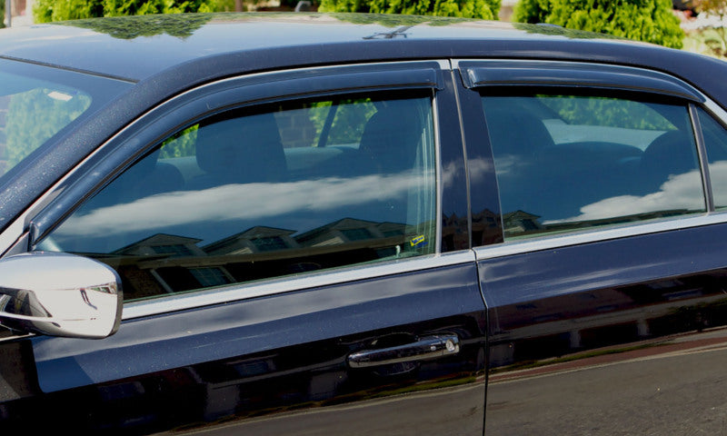 AVS 19-22 Mazda 3 Hatchback Ventvisor Outside Mount Window Deflectors 4pc - Smoke AVS Wind Deflectors  AXOPROS