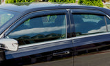 AVS 19-22 Mazda 3 Hatchback Ventvisor Outside Mount Window Deflectors 4pc - Smoke AVS Wind Deflectors  AXOPROS