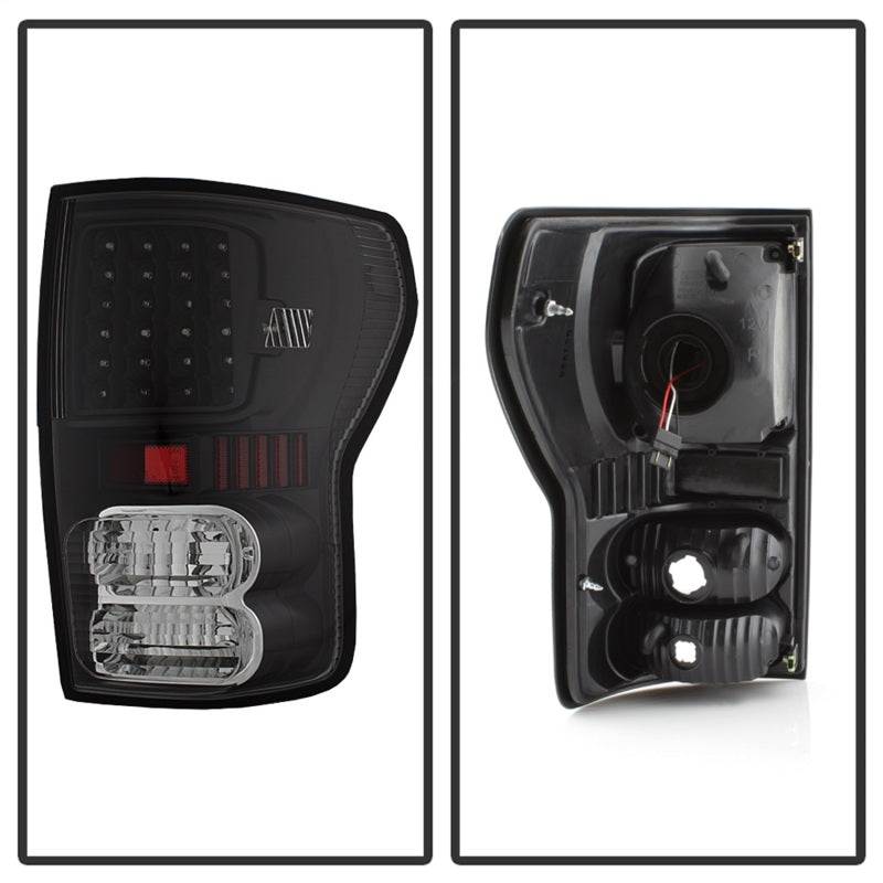 Xtune Toyota Tundra 07-13 LED Tail Lights Black ALT-ON-TTU07-LED-BK SPYDER Tail Lights  AXOPROS