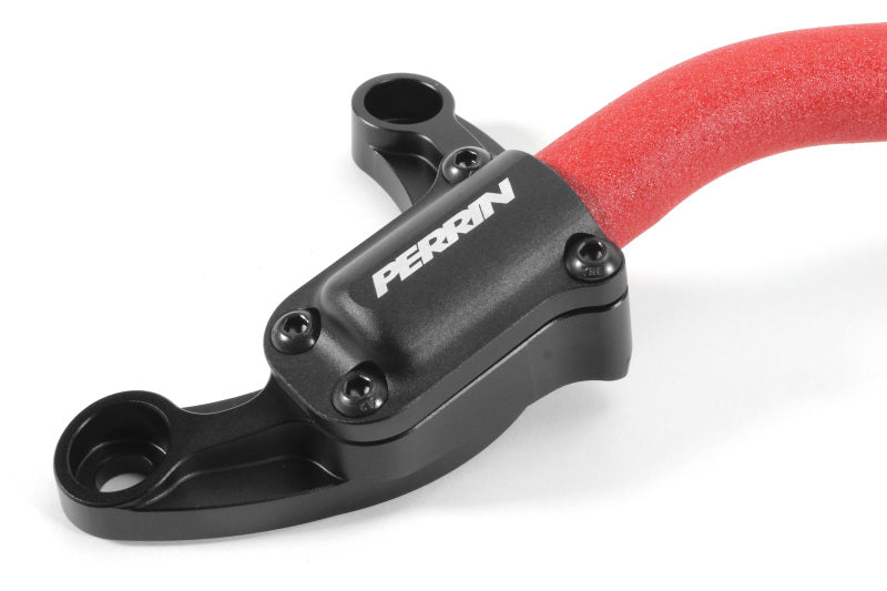 Perrin 2022 Subaru WRX Strut Brace w/ Billet Feet -  Red Perrin Performance Strut Bars  AXOPROS