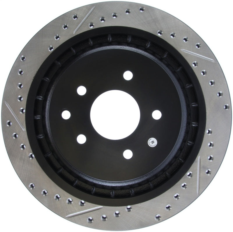 StopTech Infiniti G37 / Nissan 370Z SportStop Slotted & Drilled Rear Right Rotor Stoptech Brake Rotors - Slot & Drilled  AXOPROS