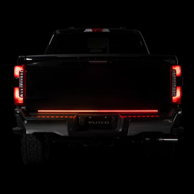 Putco 23-24 Ford SuperDuty F-250/F-350/F-450 60In Freedom Tailgate Bars w/ LED Taillamps Blade Putco Light Tailgate Bar  AXOPROS