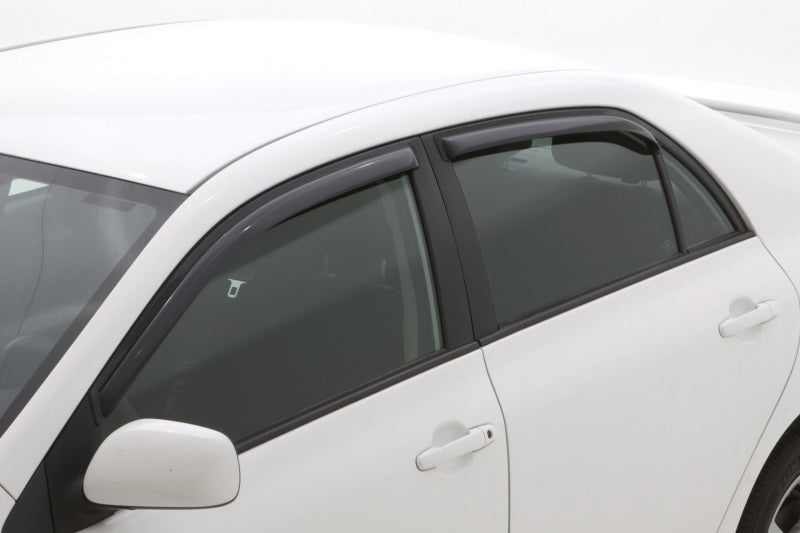 AVS 09-13 Toyota Corolla Ventvisor In-Channel Front & Rear Window Deflectors 4pc - Smoke AVS Wind Deflectors  AXOPROS