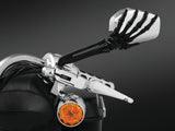 Kuryakyn Skeleton Hand Mirrors Black/Chrome Kuryakyn Rear View Mirrors  AXOPROS
