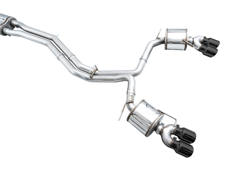 AWE Tuning 19-23 Audi C8 S6/S7 2.9T V6 AWD Touring Edition Exhaust - Diamond Black Tips AWE Tuning Catback  AXOPROS