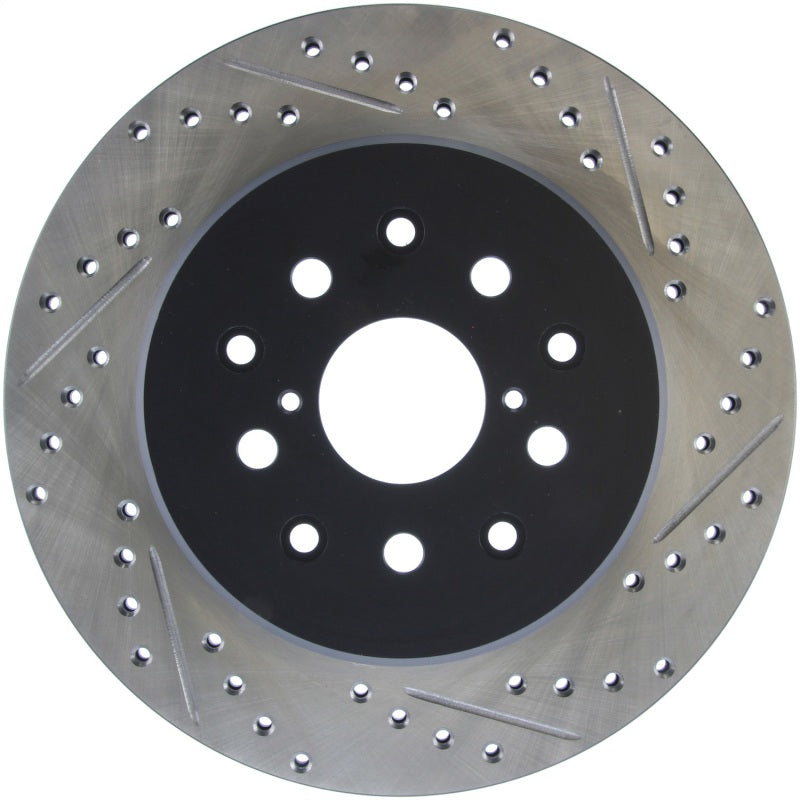StopTech 5/93-98 Toyota Supra Left Rear Slotted & Drilled Rotor Stoptech Brake Rotors - Slot & Drilled  AXOPROS