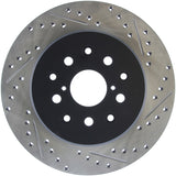 StopTech 5/93-98 Toyota Supra Left Rear Slotted & Drilled Rotor Stoptech Brake Rotors - Slot & Drilled  AXOPROS