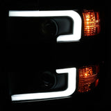 ANZO Projector Headlights 15-17 Chevrolet Silverado 2500HD / 3500HD Black w/ Black Rim ANZO Headlights  AXOPROS