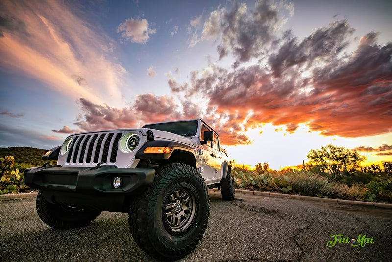Oracle Jeep JL/Gladiator JT Oculus Bi-LED Projector Headlights - Amber/White Switchback SEE WARRANTY ORACLE Lighting Headlights  AXOPROS