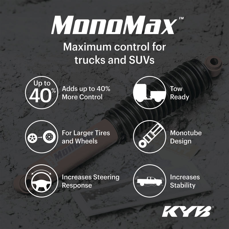 KYB Shocks & Struts Monomax Rear CHEVROLET Silverado C and R - Series 1/2 Ton (2WD) 2001-07 C and R KYB Shocks and Struts  AXOPROS