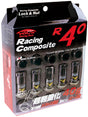 Project Kics 12x1.50 R40 Lug Nuts - Black (16+4 Locks) Project Kics Lug Nuts  AXOPROS