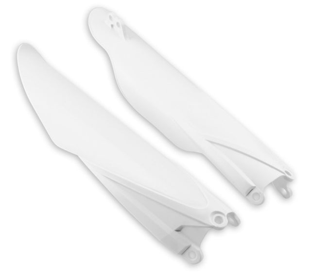 Cycra 10+ Yamaha WR250F-450/YZ125-450FX Fork Guards - White Cycra Plastics  AXOPROS