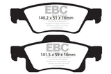EBC 11+ Dodge Durango 3.6 Ultimax2 Rear Brake Pads EBC Brake Pads - OE  AXOPROS