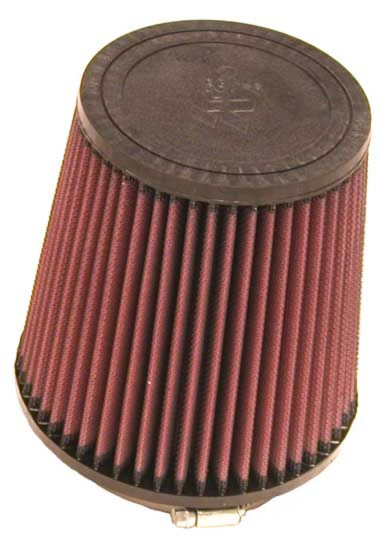K&N Filter Universal Rubber Filter Round Tapered 4.5in  Flange 5.875in Base 4.5 inch Top 6in  Height K&N Engineering Air Filters - Universal Fit  AXOPROS