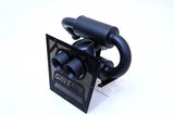 Gibson 2024 Cam-Am Maverick R 4in. T304 Stainless Round Dual Wall Slash-Cut Tip - Black Ceramic Gibson X Pipes  AXOPROS